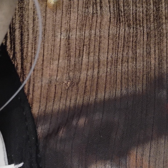 Rebecca Minkoff's Sheer black shirt with small diagonal folds. Size Small - Picture 11 of 11